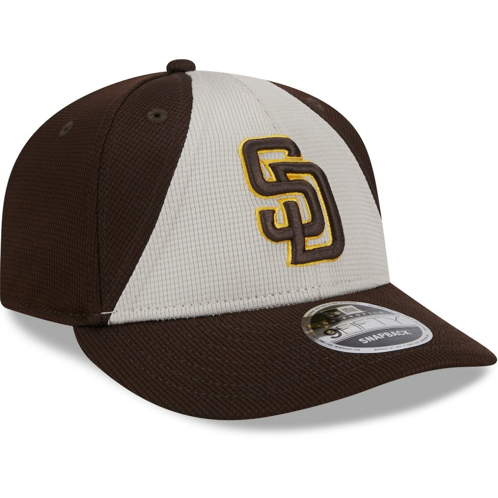 San Diego Padres New Era 2025 Batting Practice Low Profile 9FIFTY Snapback Hat - Brown Hats