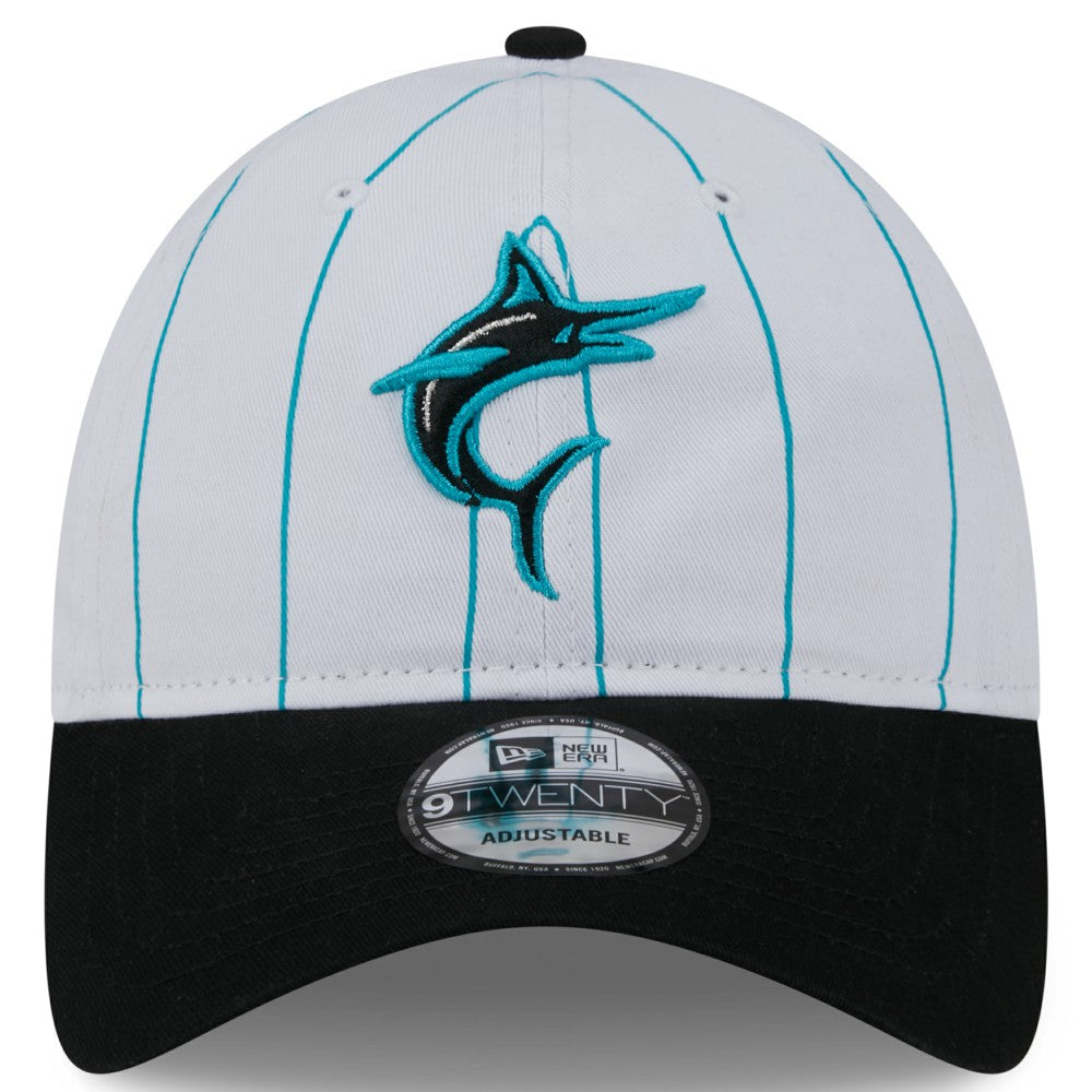 Miami Marlins New Era 2025 Batting Practice 9TWENTY Adjustable Hat - White Hats