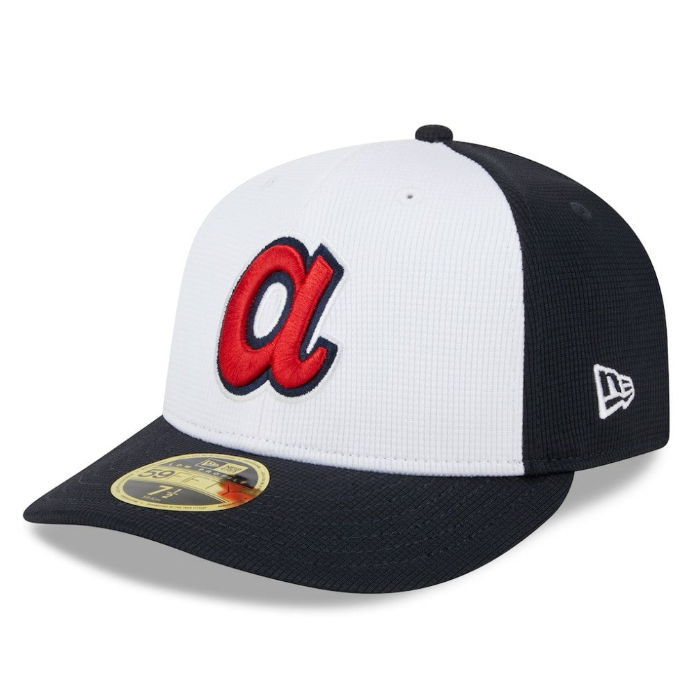 Atlanta Braves New Era 2025 Batting Practice Low Profile 59FIFTY Fitted Hat - White Hats