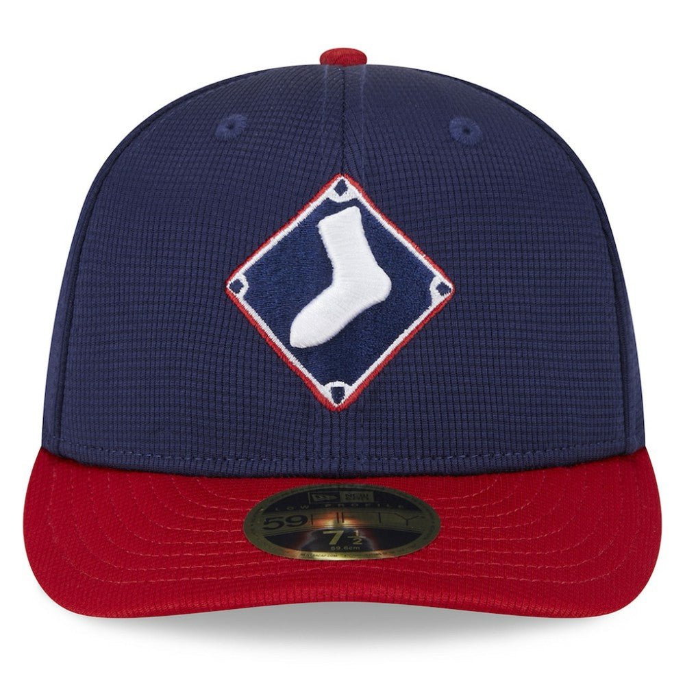 Chicago White Sox New Era 2025 Batting Practice Low Profile 59FIFTY Fitted Hat - Navy Hats