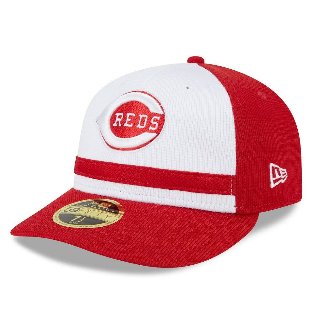 Cincinnati Reds New Era 2025 Batting Practice Low Profile 59FIFTY Fitted Hat - White Hats