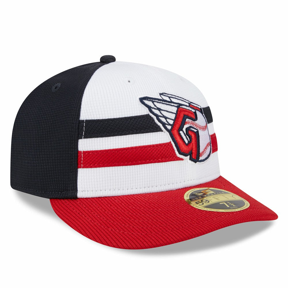 Cleveland Guardians New Era 2025 Batting Practice Low Profile 59FIFTY Fitted Hat - White Hats