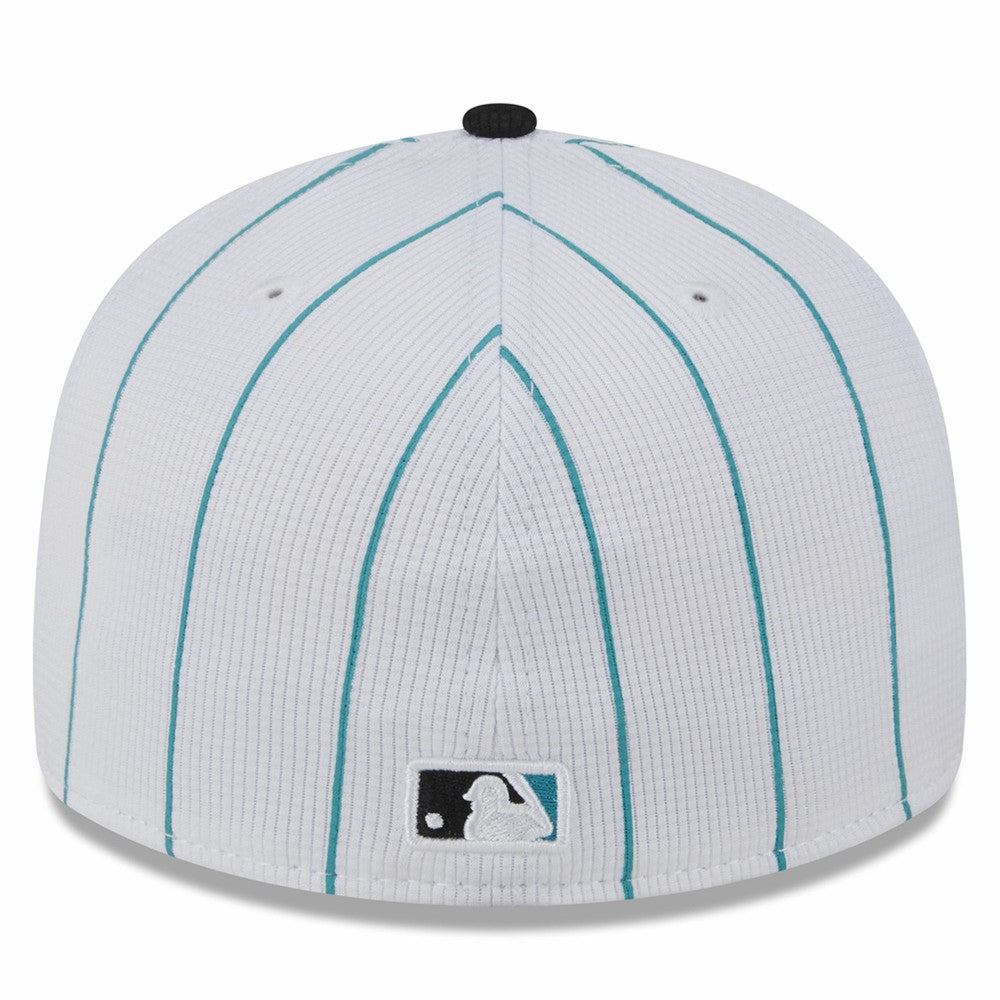 Miami Marlins New Era 2025 Batting Practice Low Profile 59FIFTY Fitted Hat - White Hats