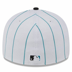 Miami Marlins New Era 2025 Batting Practice Low Profile 59FIFTY Fitted Hat - White Hats