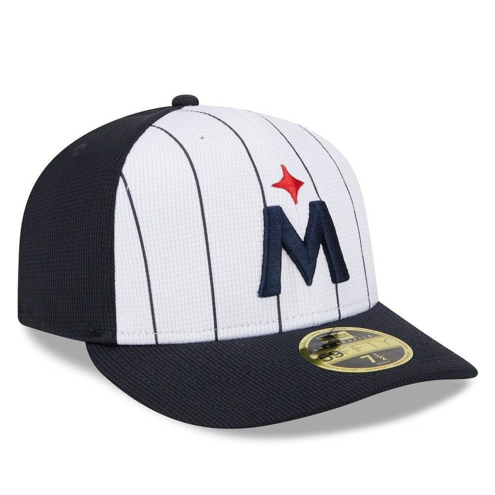 Minnesota Twins New Era 2025 Batting Practice Low Profile 59FIFTY Fitted Hat - White Hats