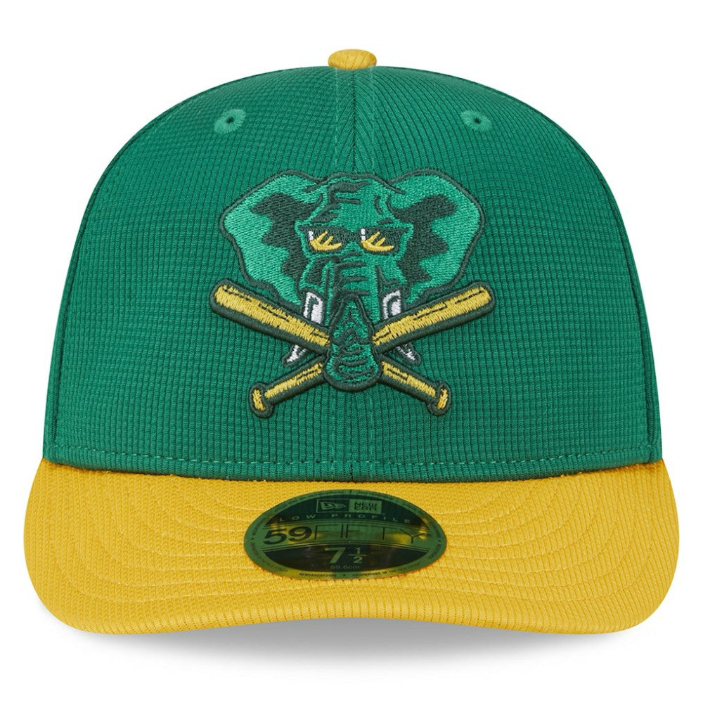 Athletics New Era 2025 Batting Practice Low Profile 59FIFTY Fitted Hat - Kelly Green Hats