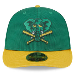 Athletics New Era 2025 Batting Practice Low Profile 59FIFTY Fitted Hat - Kelly Green Hats