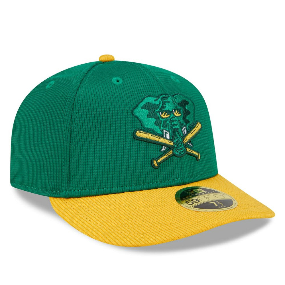 Athletics New Era 2025 Batting Practice Low Profile 59FIFTY Fitted Hat - Kelly Green Hats