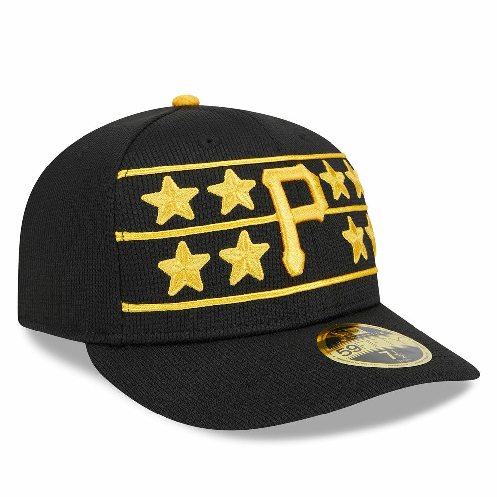 Pittsburgh Pirates New Era 2025 Batting Practice Low Profile 59FIFTY Fitted Hat - Black Hats