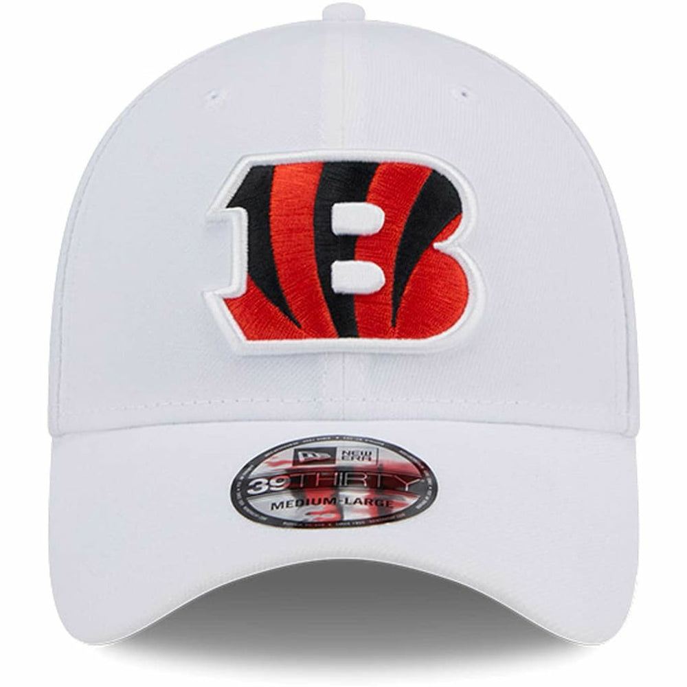 Cincinnati Bengals New Era Main 39THIRTY Flex Hat - White Hats