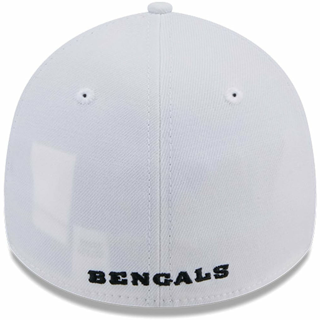 Cincinnati Bengals New Era Main 39THIRTY Flex Hat - White Hats