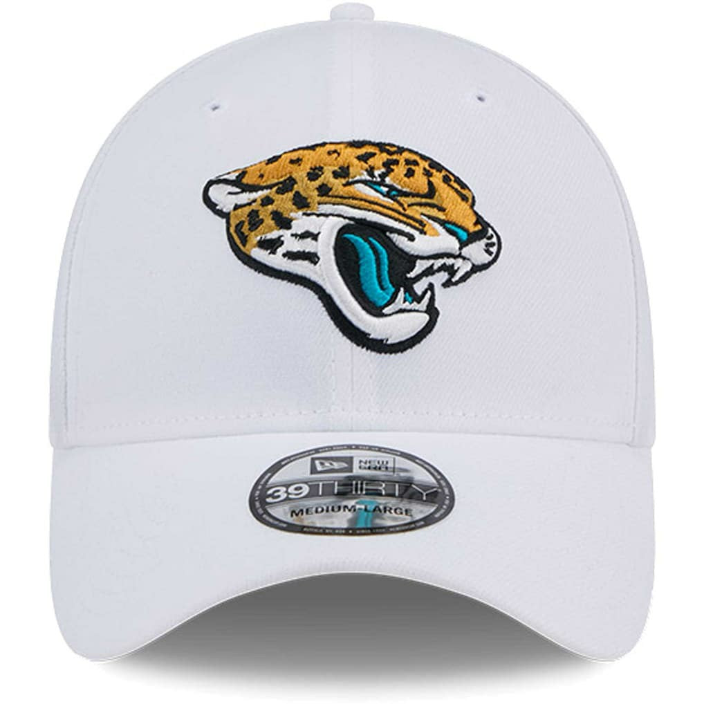 Jacksonville Jaguars New Era Main 39THIRTY Flex Hat - White Hats