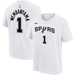 Victor Wembanyama San Antonio Spurs Youth Name & Number Association T-Shirt White - Nike