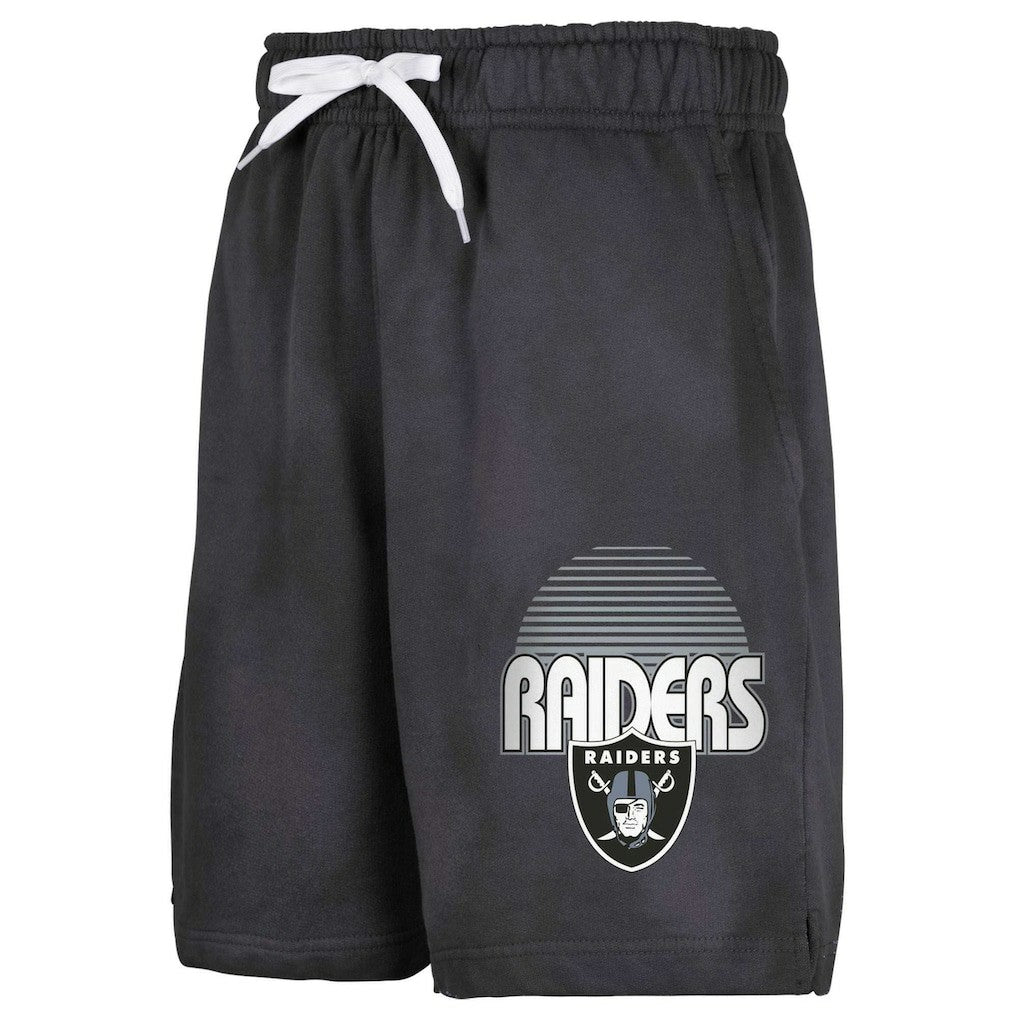 Las Vegas Raiders Youth Beach Bum Sun-Bleached French Terry Shorts - Black Shorts