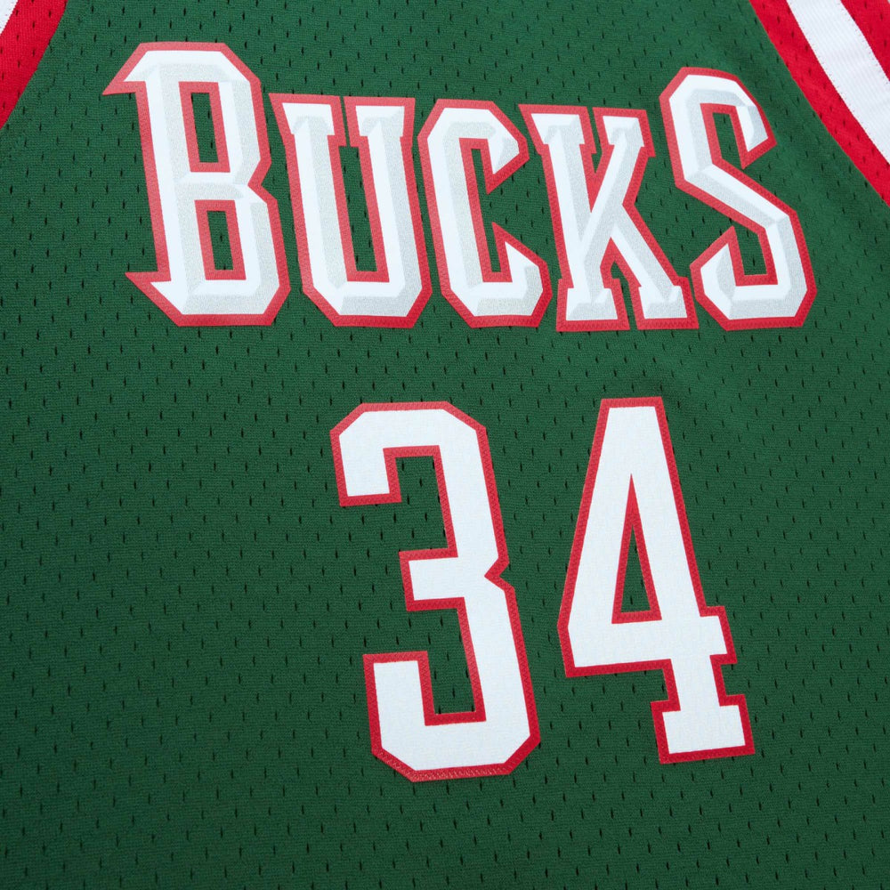 Giannis Antetokounmpo Milwaukee Bucks 2013/14 Hardwood Classics Swingman Jersey Hunter Green - Mitchell & Ness outlet