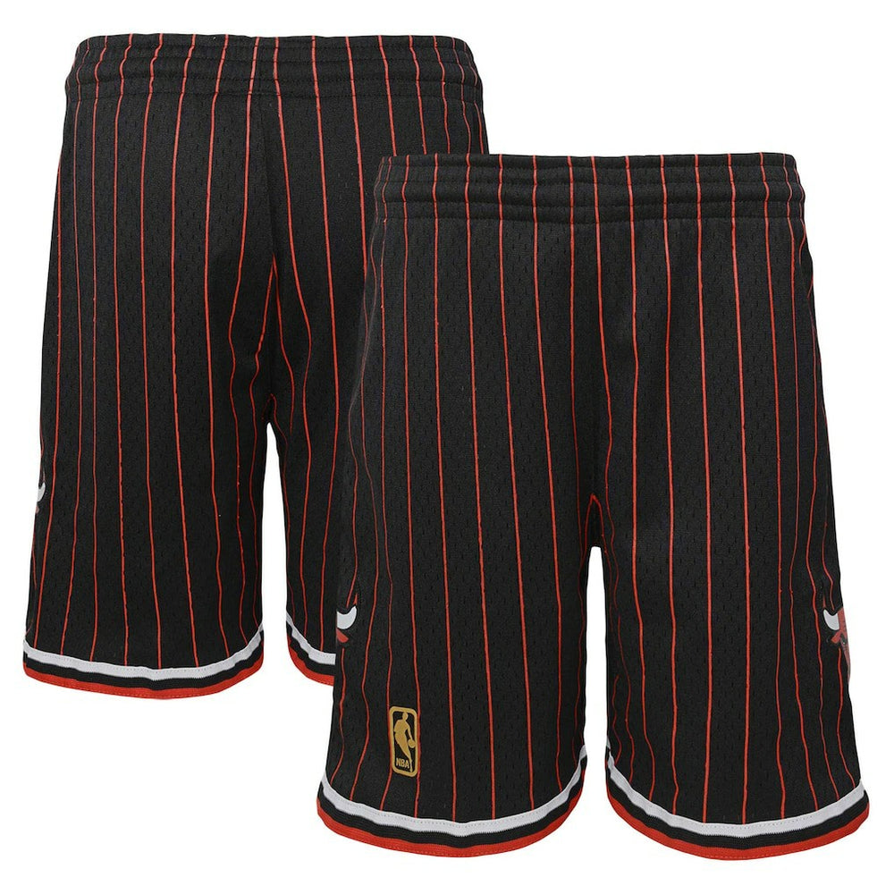 Chicago Bulls Youth Hardwood Classics Swingman Shorts Black - Mitchell & Ness