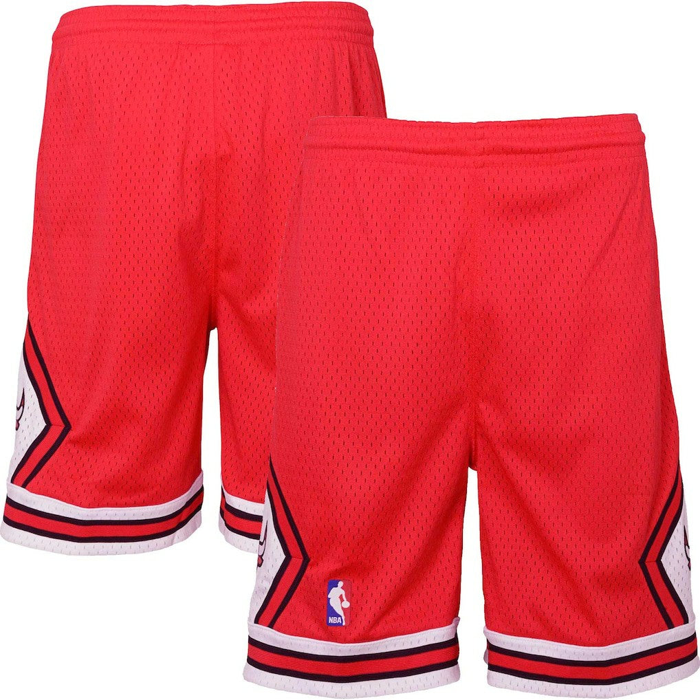 Chicago Bulls Youth Hardwood Classics Swingman Shorts Red - Mitchell & Ness