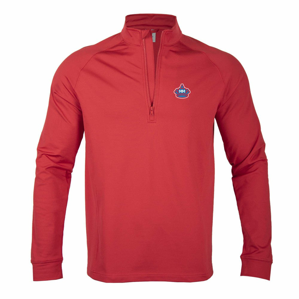 Miami Marlins Levelwear City Connect Calibre Insignia Core Quarter-Zip Pullover Top - Red Pullover