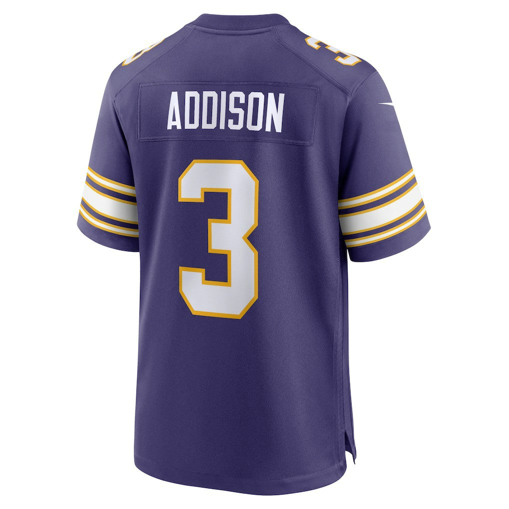Jordan Addison Minnesota Vikings Alternate Game Jersey - Purple Jerseys