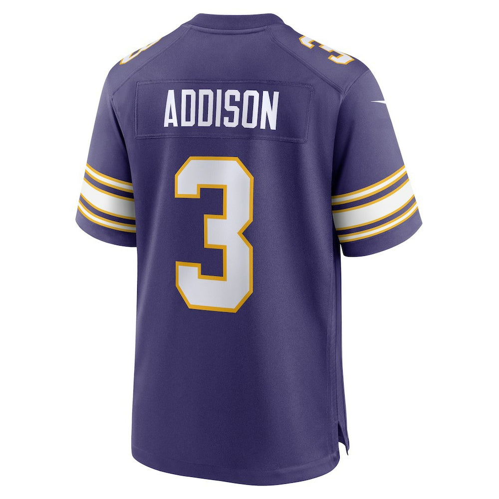 Jordan Addison Minnesota Vikings Alternate Game Jersey - Purple Jerseys