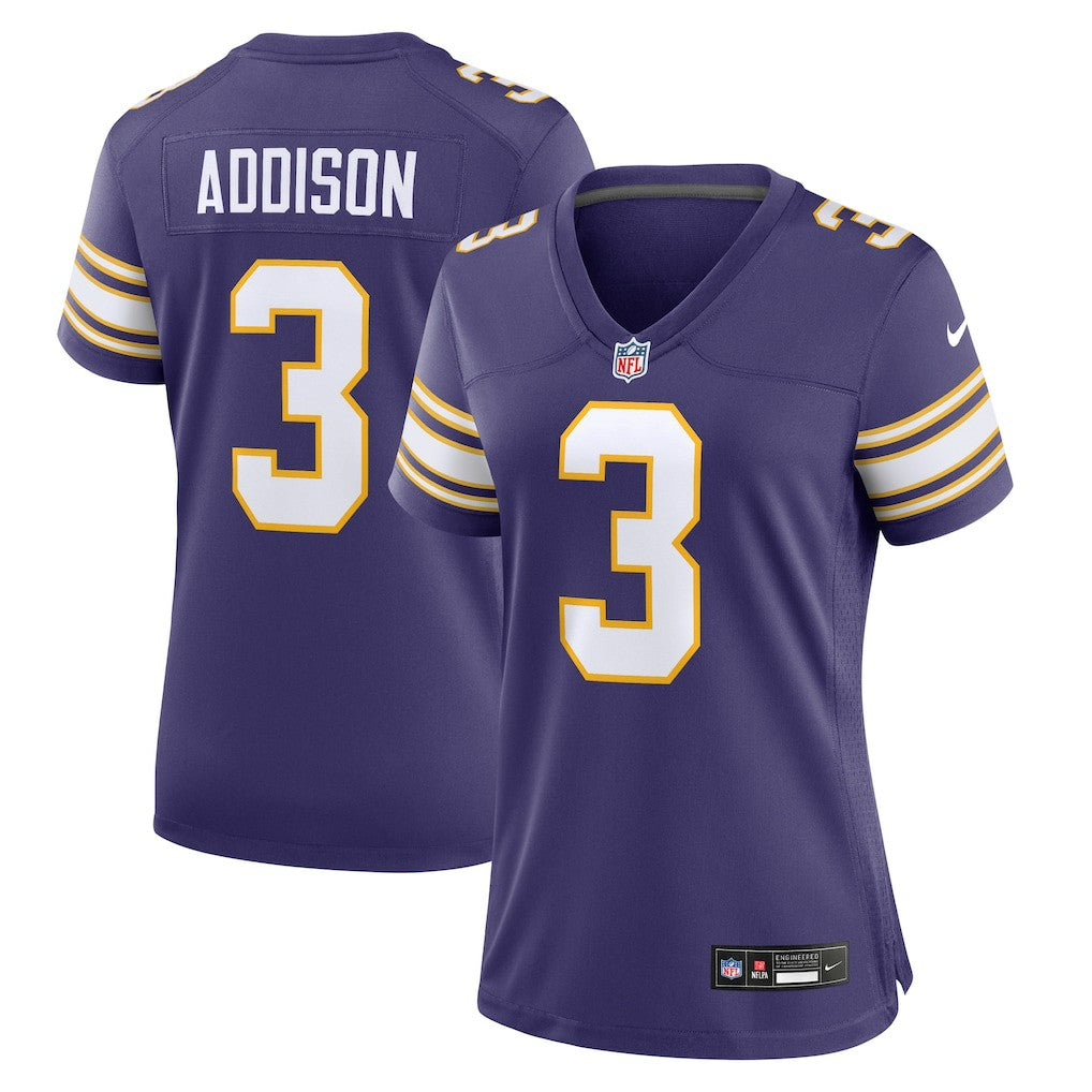 Jordan Addison Minnesota Vikings Women's Alternate Game Jersey - Purple Jerseys