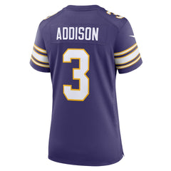 Jordan Addison Minnesota Vikings Women's Alternate Game Jersey - Purple Jerseys