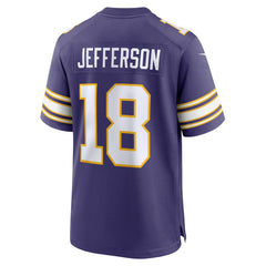 Justin Jefferson Minnesota Vikings Classic Player Game Jersey - Purple Jerseys