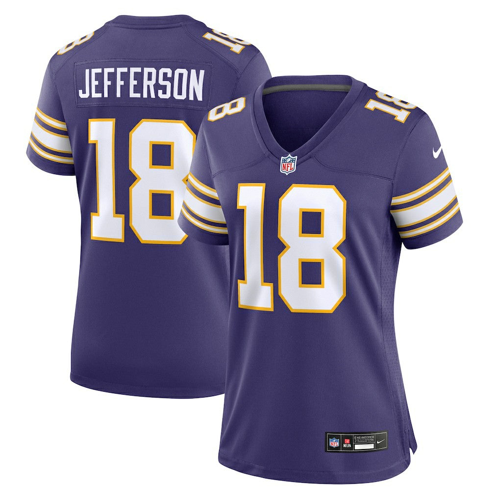Justin Jefferson Minnesota Vikings Women's Player Jersey - Purple Jerseys