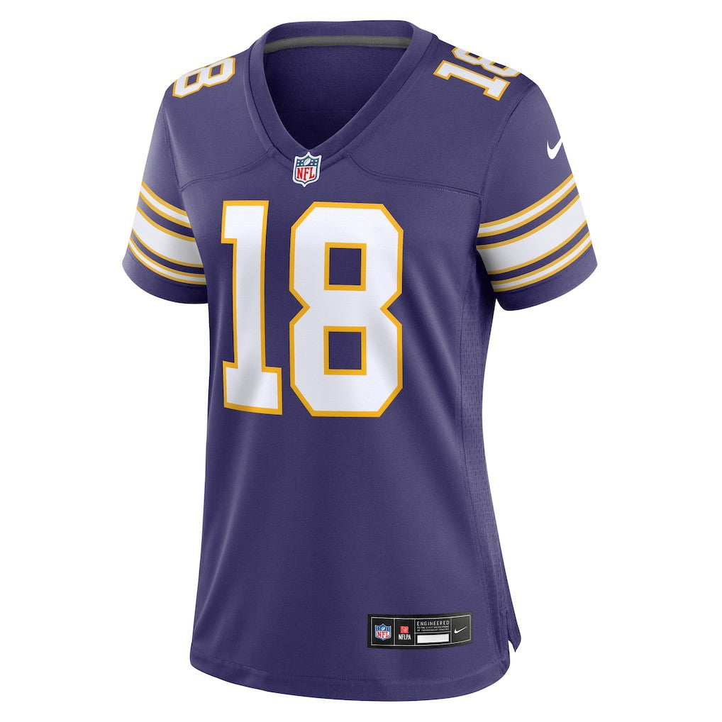 Justin Jefferson Minnesota Vikings Women's Player Jersey - Purple Jerseys