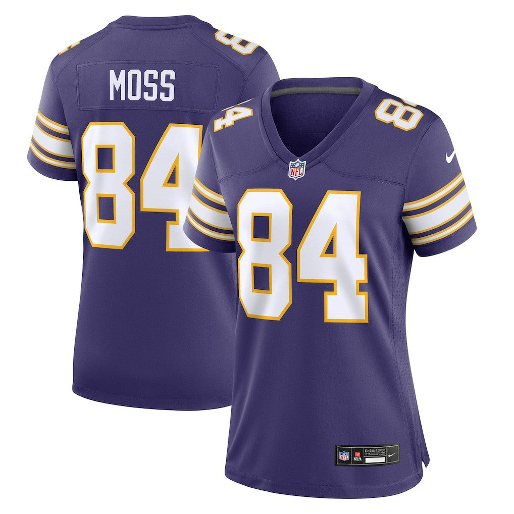 Randy Moss Minnesota Vikings Women's Classic Retired Player Game Jersey - Purple Jerseys