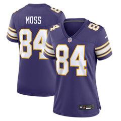 Randy Moss Minnesota Vikings Women's Classic Retired Player Game Jersey - Purple Jerseys