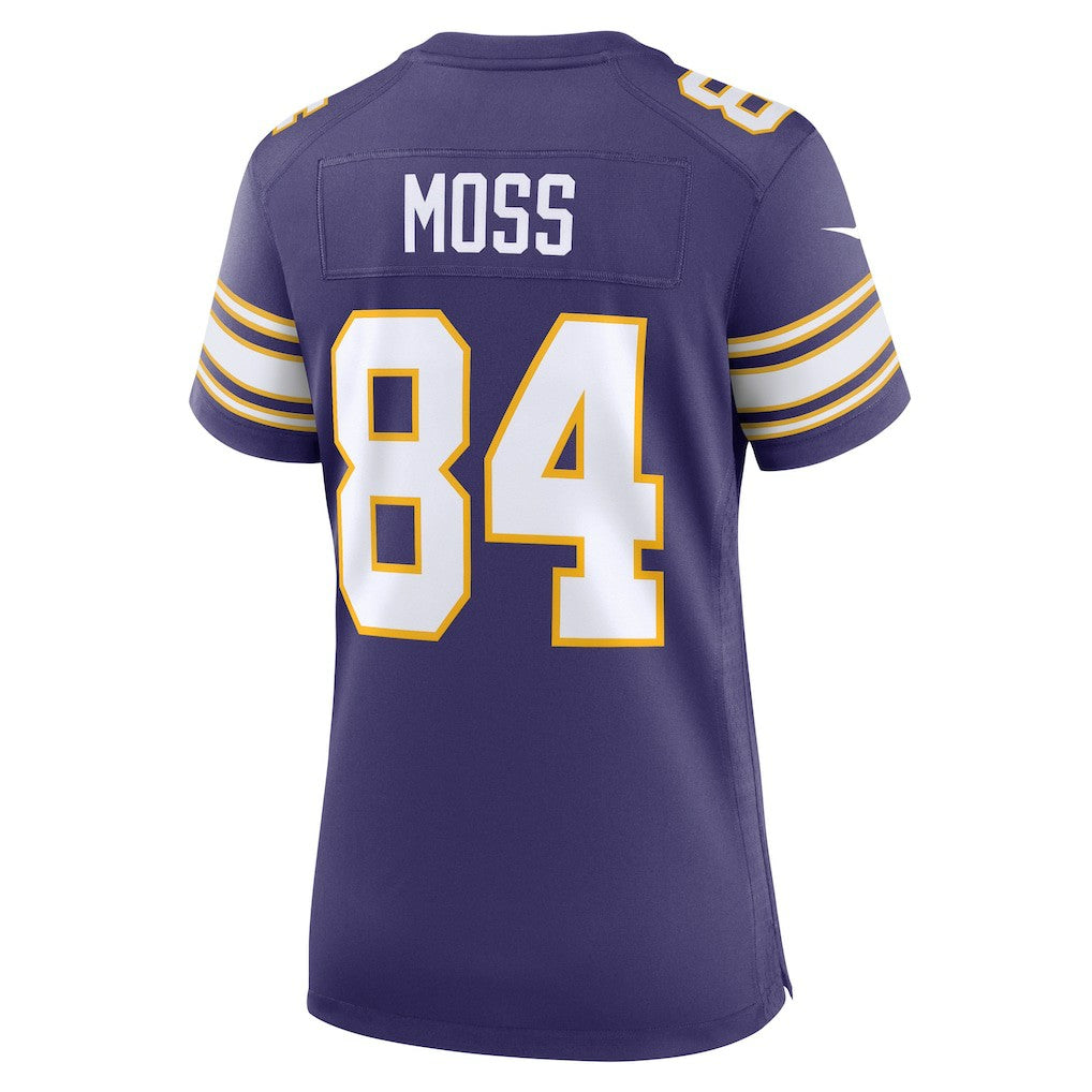 Randy Moss Minnesota Vikings Women's Classic Retired Player Game Jersey - Purple Jerseys