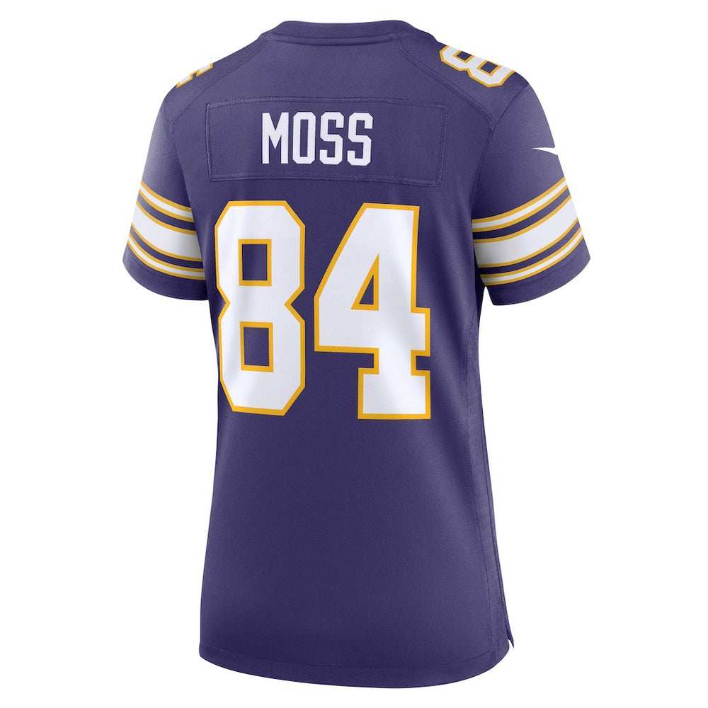Randy Moss Minnesota Vikings Women's Classic Retired Player Game Jersey - Purple Jerseys