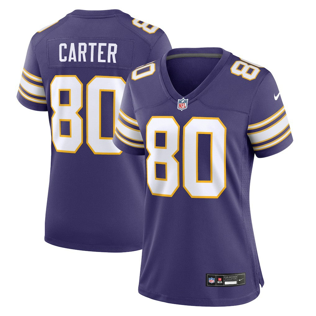 Cris Carter Minnesota Vikings Women's Classic Retired Player Game Jersey - Purple Jerseys