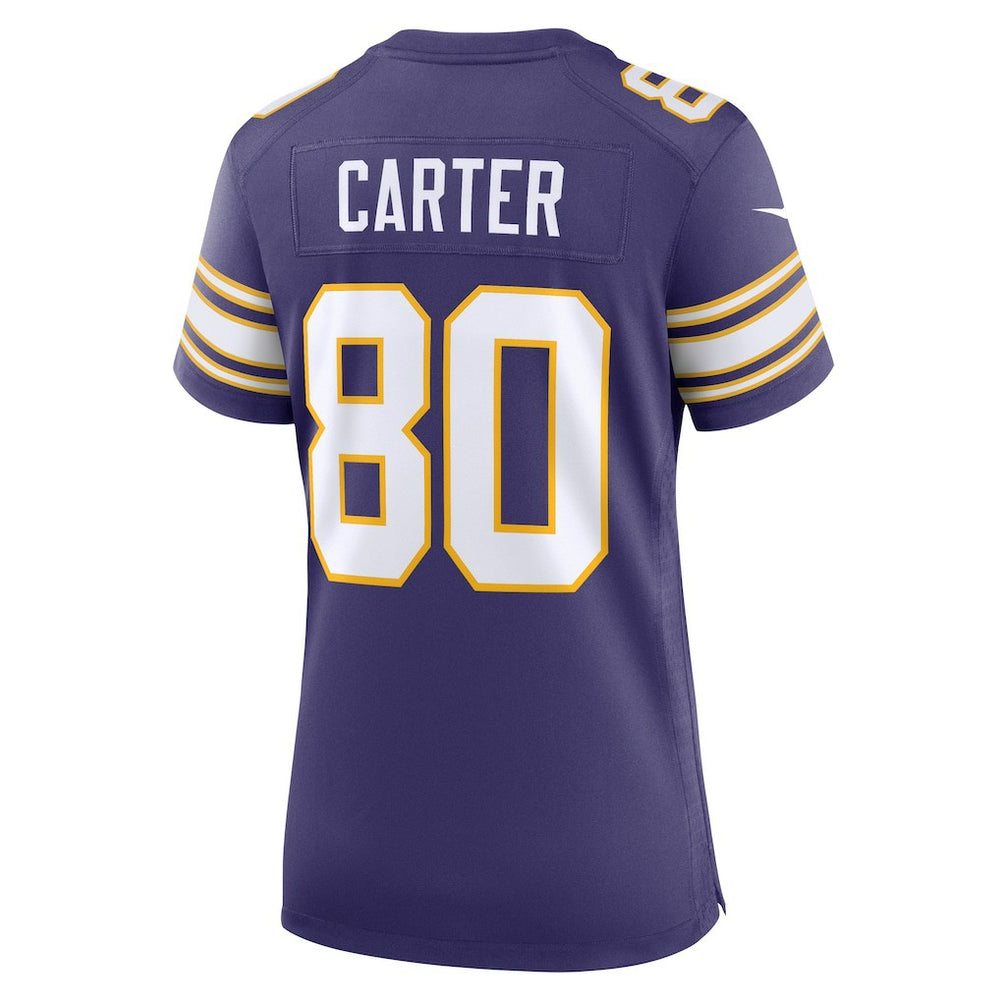 Cris Carter Minnesota Vikings Women's Classic Retired Player Game Jersey - Purple Jerseys