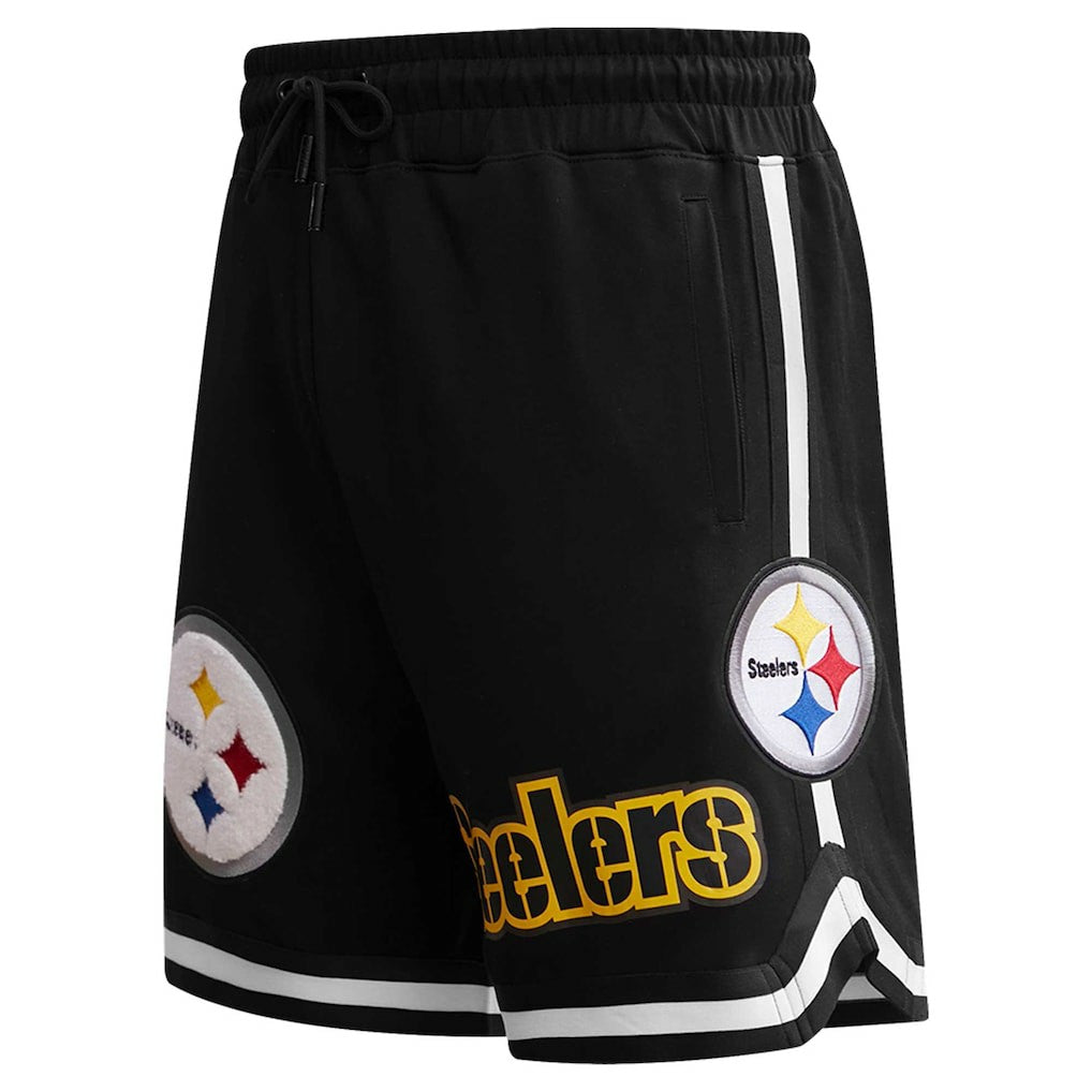 Pittsburgh Steelers Pro Standard Classic Chenille Shorts - Black Shorts
