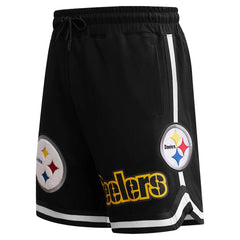Pittsburgh Steelers Pro Standard Classic Chenille Shorts - Black Shorts