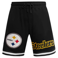 Pittsburgh Steelers Pro Standard Classic Chenille Shorts - Black Shorts