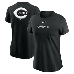 Cincinnati Reds Nike Women's Over Shoulder T-Shirt - Black T-shirts