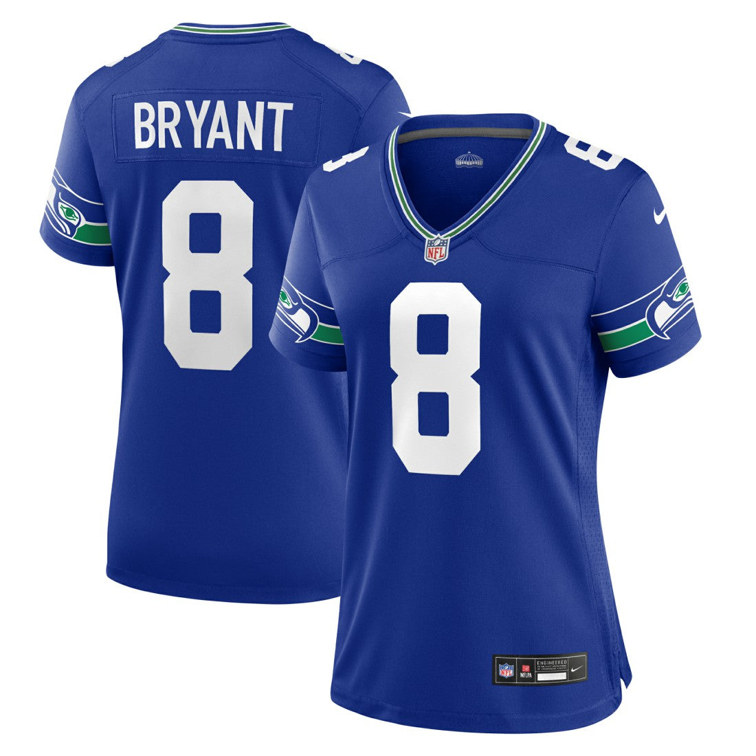 Coby Bryant Seattle Seahawks Women's Throwback Player Game Jersey - Royal Jerseys