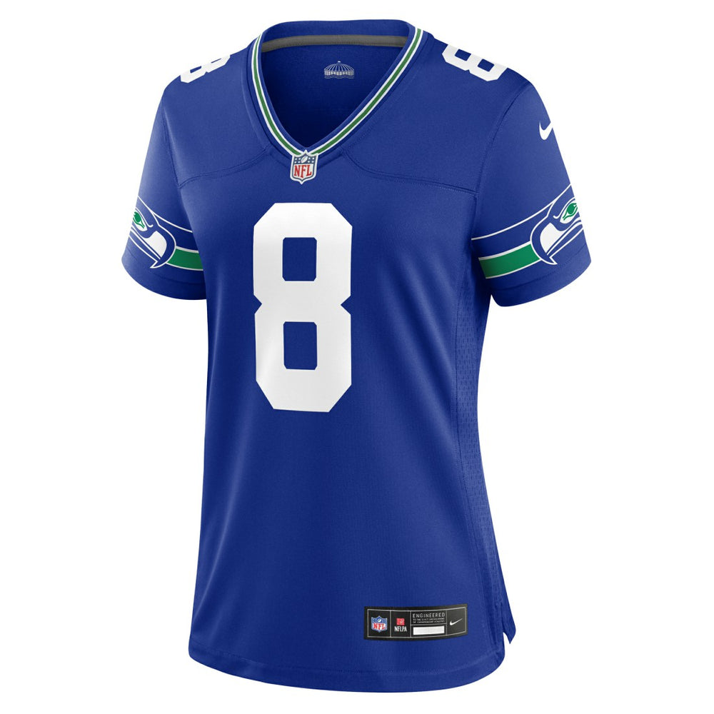 Coby Bryant Seattle Seahawks Women's Throwback Player Game Jersey - Royal Jerseys