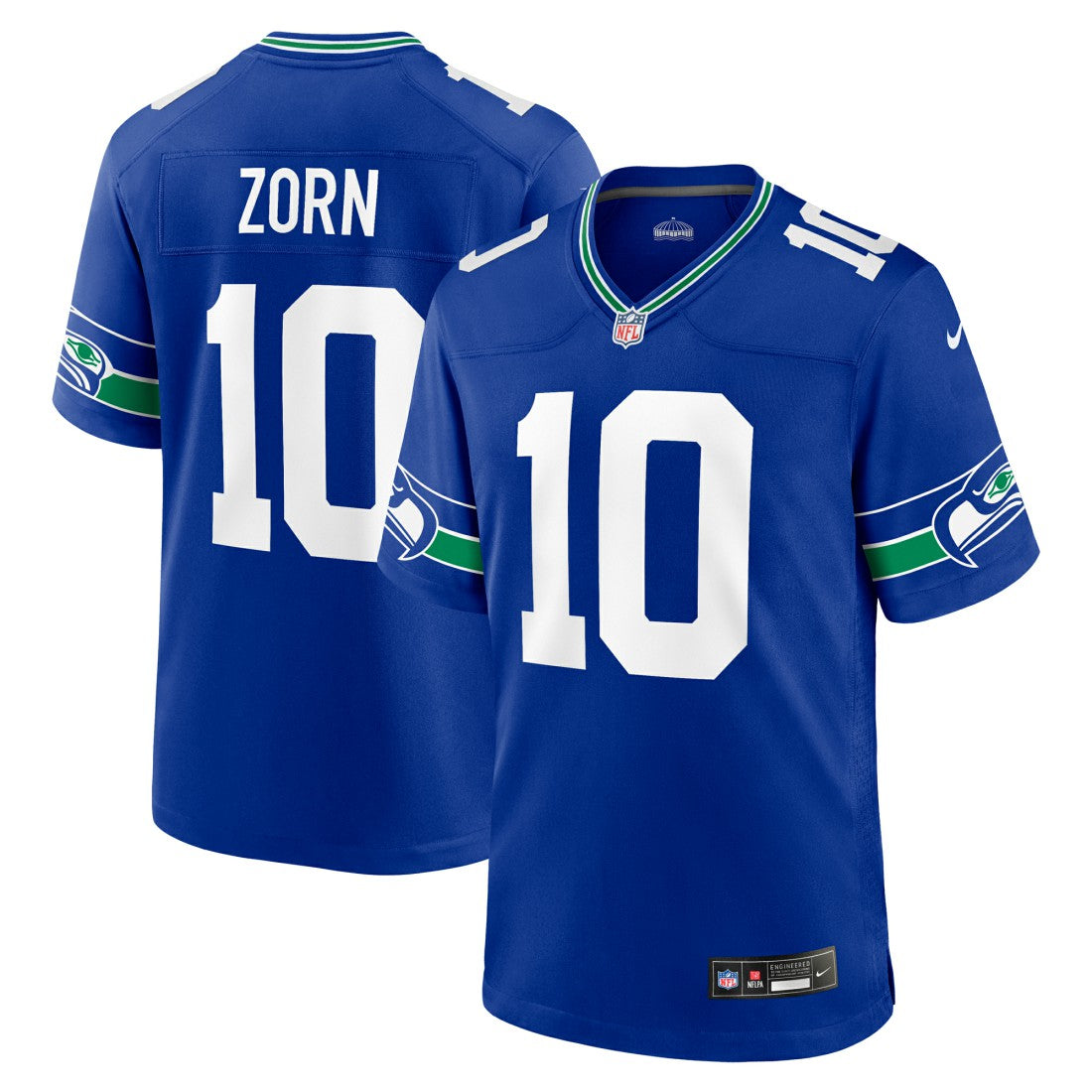 Jim Zorn Seattle Seahawks Retired Player Alternate Game Jersey - Royal Jerseys