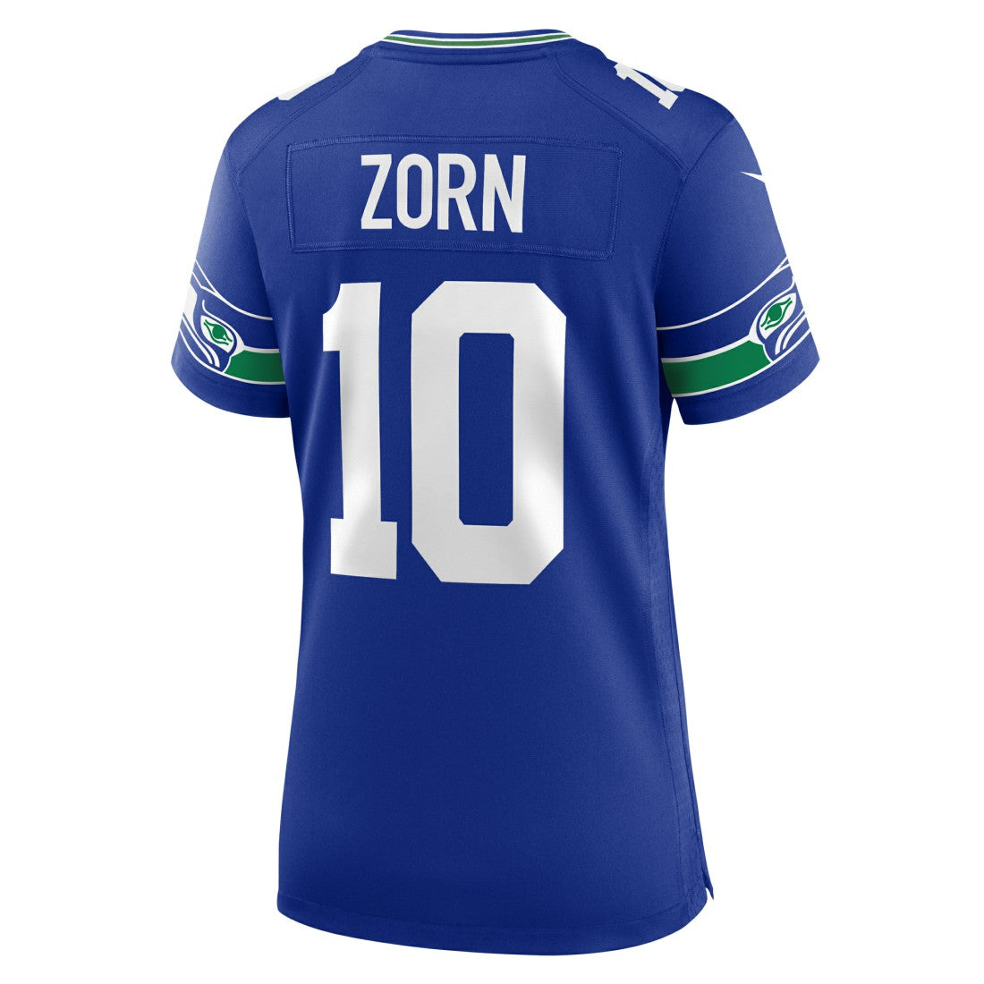 Jim Zorn Seattle Seahawks Women's Throwback Retired Player Game Jersey - Royal Jerseys