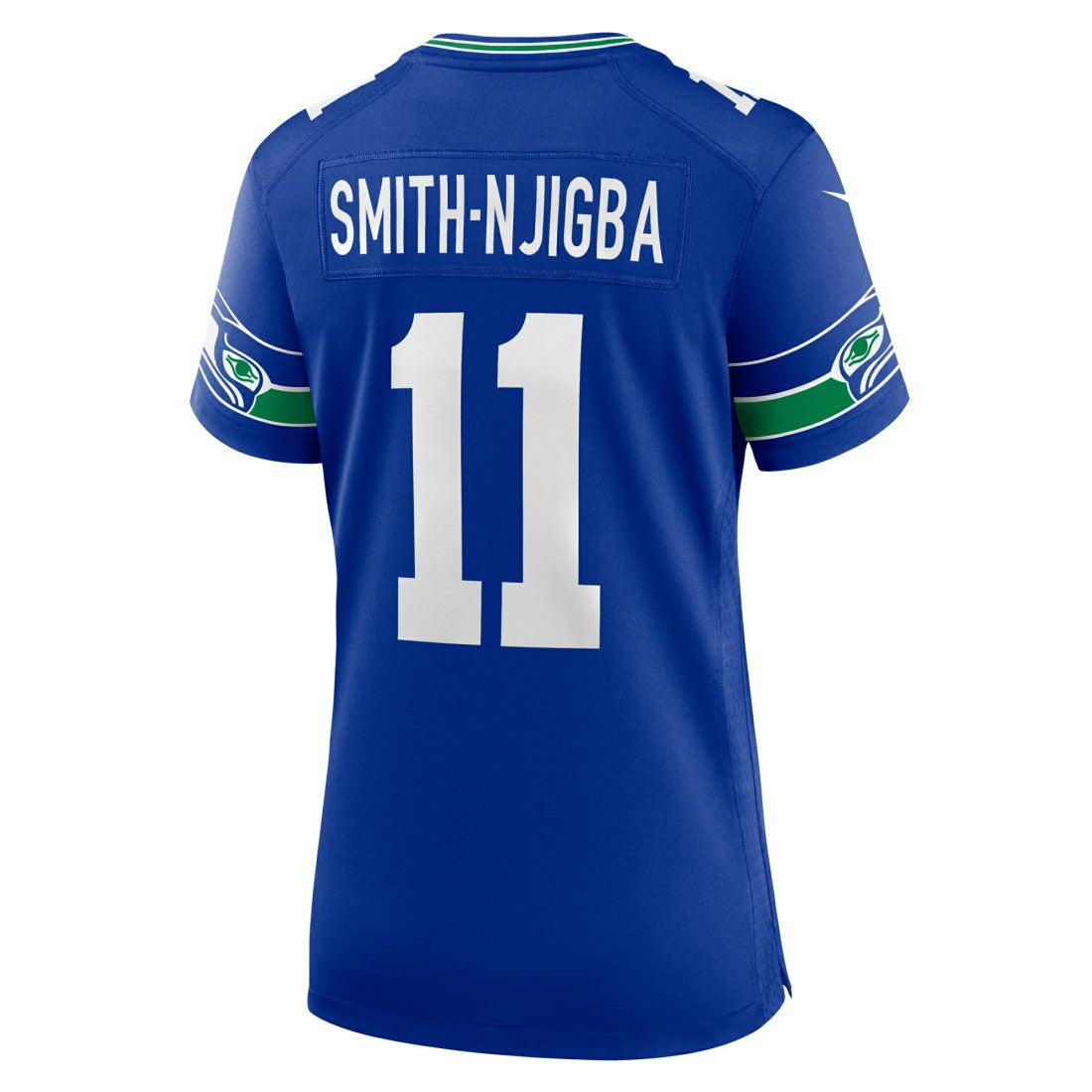 Jaxon Smith-Njigba Seattle Seahawks Women's Throwback Player Game Jersey - Royal Jerseys