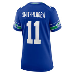 Jaxon Smith-Njigba Seattle Seahawks Women's Throwback Player Game Jersey - Royal Jerseys