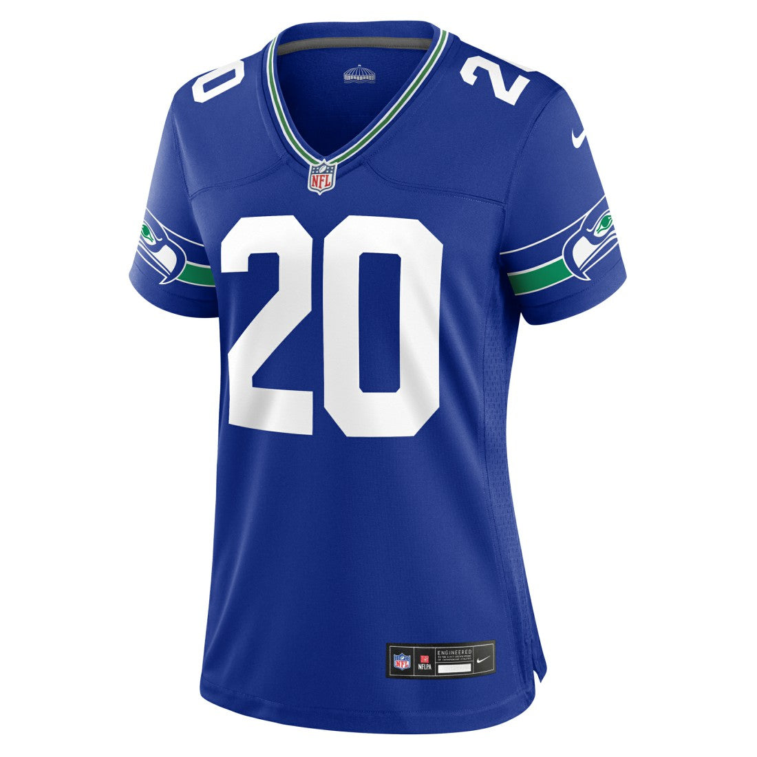 Julian Love Seattle Seahawks Women's Throwback Player Game Jersey - Royal Jerseys