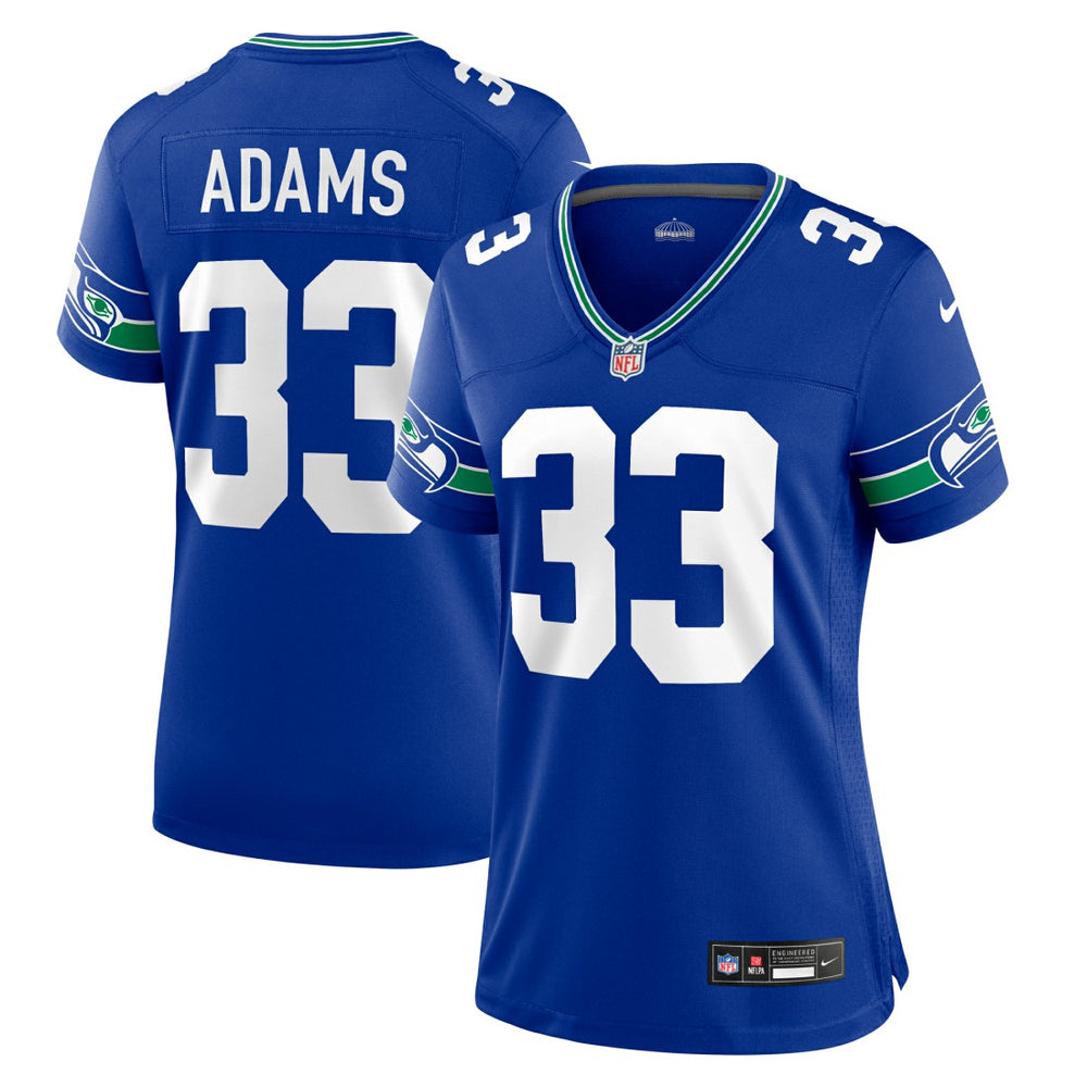 Jamal Adams Seattle Seahawks Women's Throwback Player Game Jersey - Royal Jerseys