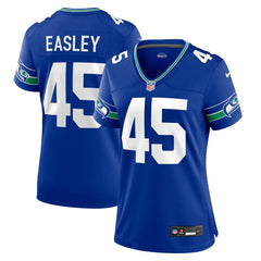 Kenny Easley Seattle Seahawks Women's Throwback Retired Player Game Jersey - Royal Jerseys