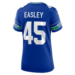 Kenny Easley Seattle Seahawks Women's Throwback Retired Player Game Jersey - Royal Jerseys