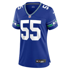 Brian Bosworth Seattle Seahawks Women's Throwback Retired Player Game Jersey - Royal Jerseys